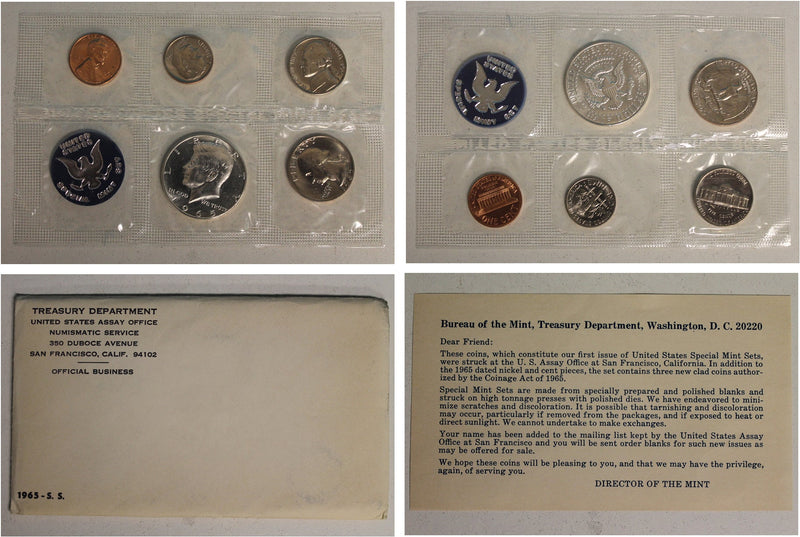 1965 S US Mint set (OGP) 5 coins