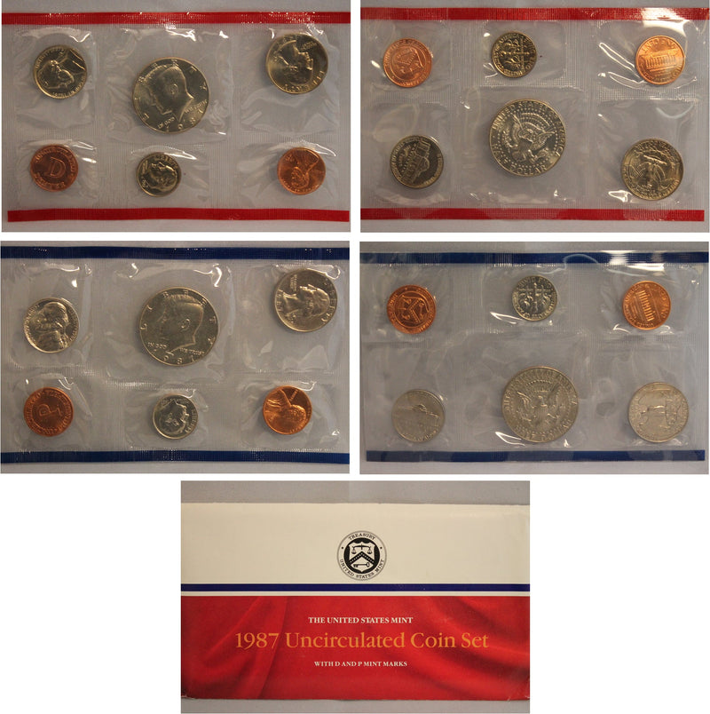 1987 PD US Mint Set (OGP) 10 coins