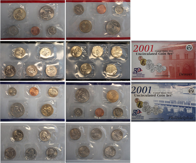 2001 PD US Mint Set (OGP) 20 coins