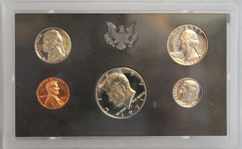 1971 Proof Set CN-Clad (OGP) 5 coins