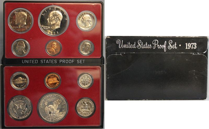 1970-1979 S Proof Set Run CN-Clad 10 Sets 57 Coins