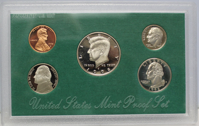 1994-1998 S Proof Set Run CN-Clad 5 Sets 25 Coins