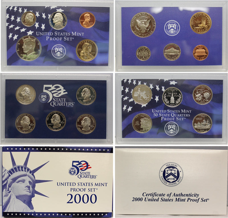 1999-2008 S Proof Set Run CN-Clad 10 Sets 109 Coins