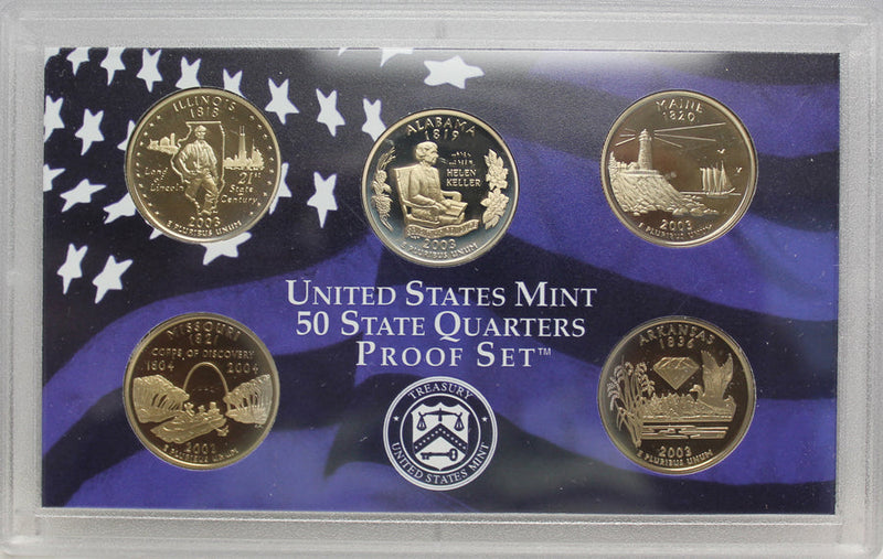 2003 Proof Set CN-Clad (OGP) 10 coins