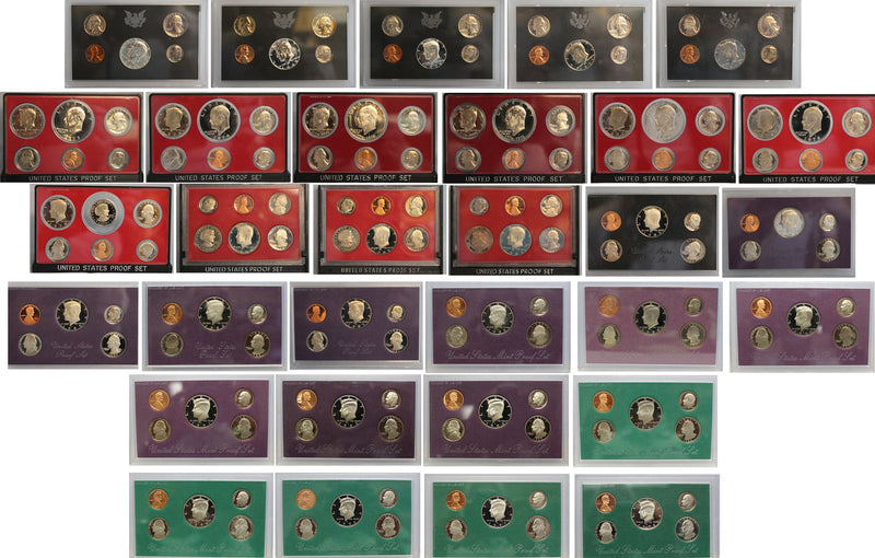 1968-1998 S Proof set Run CN-Clad 31 Sets 165 Coins