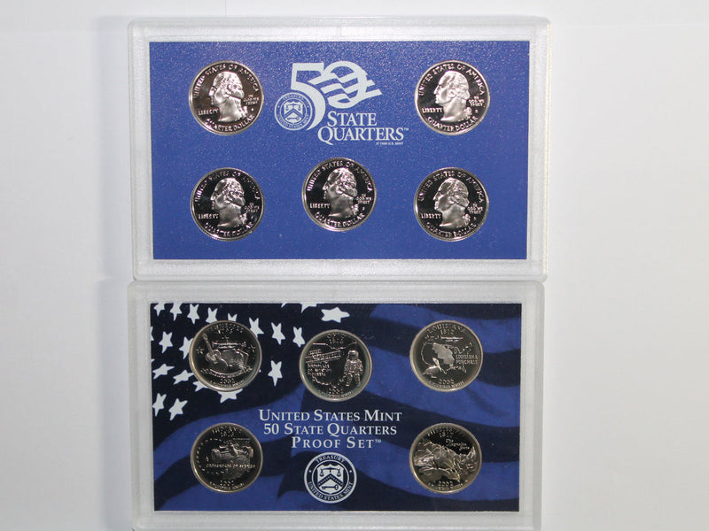 2002 State Quarter Proof Set CN-Clad (OGP) 5 coins