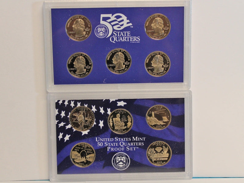 2003 State Quarter Proof Set CN-Clad (OGP) 5 coins