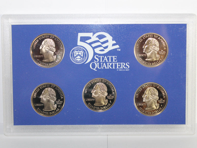 2005 State Quarter Proof Set CN-Clad (OGP) 5 coins