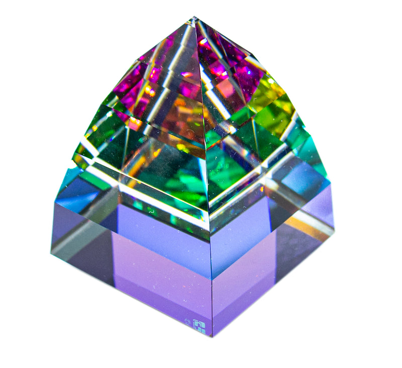 Swarovski Figurine: 010034 Pyramid Vitrail VM