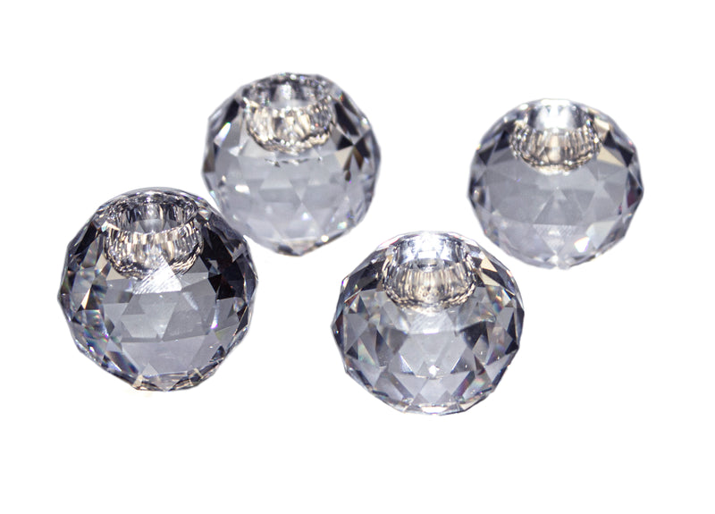 Swarovski Candle Holder: 010157 Global small Ball 132 - Set of 4