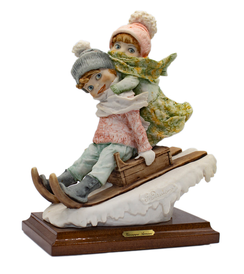 Giuseppe Armani Figurine: 0111e Sledding