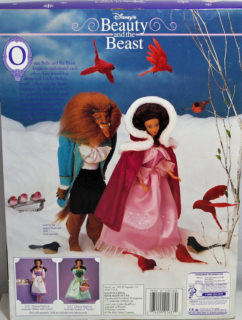 1992 Disney Classics Beauty Winter Belle Barbie (1637)