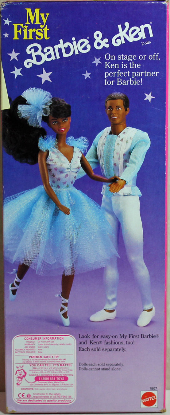 1992 Ballet Partner My First Ken Barbie (1807) - African American