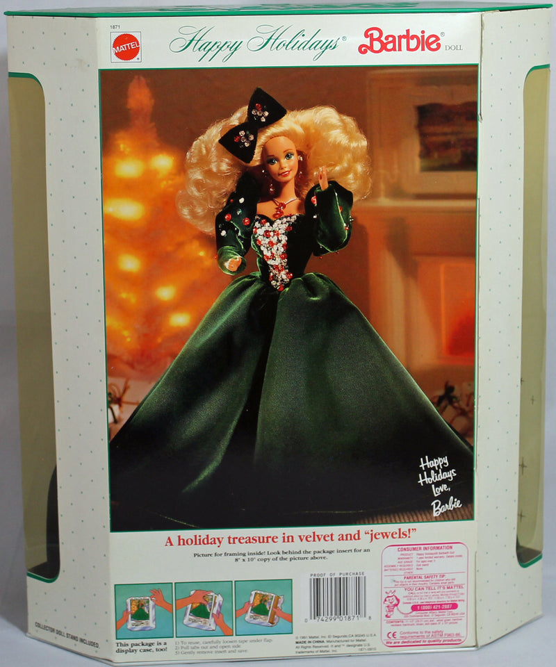 1991 Happy Holidays Barbie (01871)