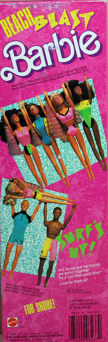 1989 Beach Blast Barbie (3237)