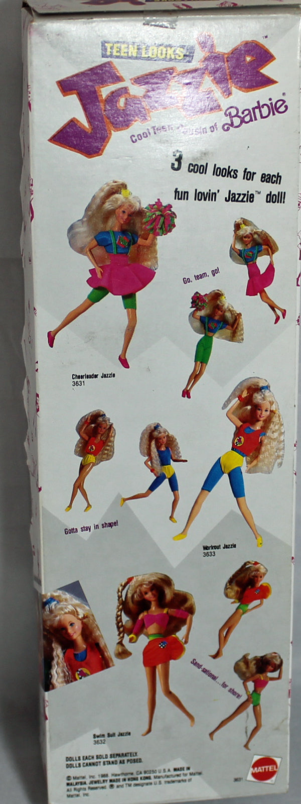 1988 Teen Looks Cheerleader Jazzie Barbie (3631)