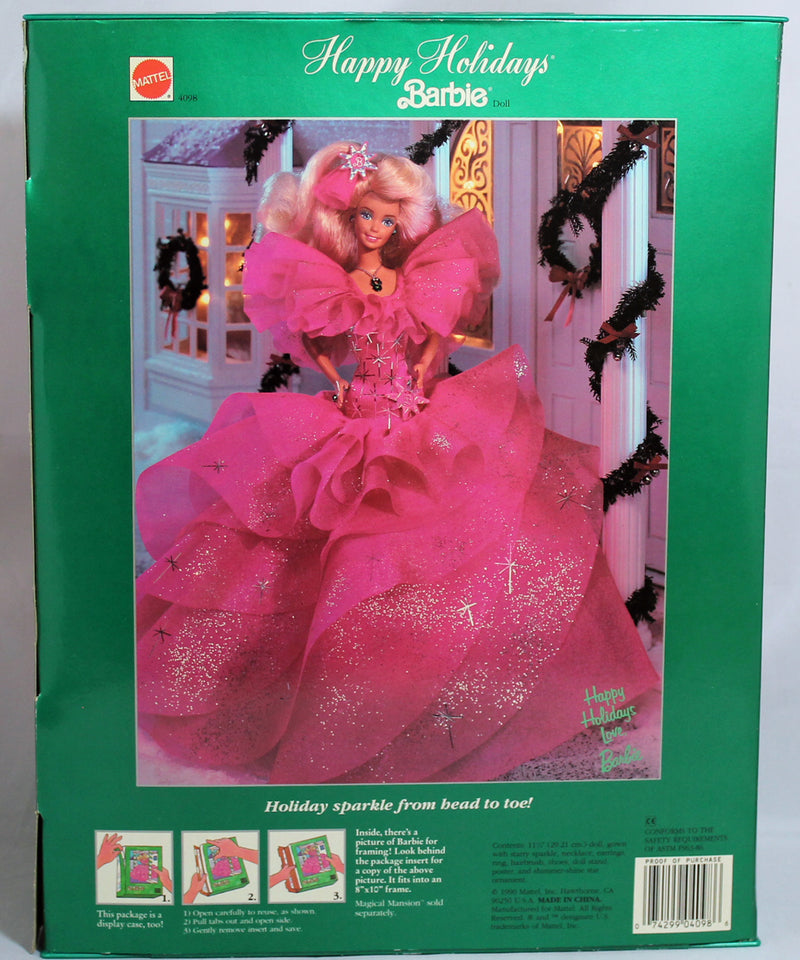 1990 Happy Holidays Barbie (4098)