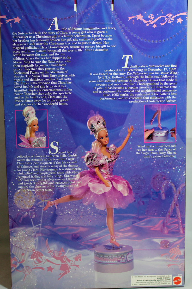 1992  Nutcracker Musical Ballerina Barbie (5472)