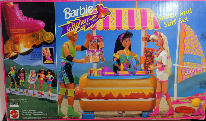 1992 Rollerblade Barbie Snack and Surf Set Barbie (7142)