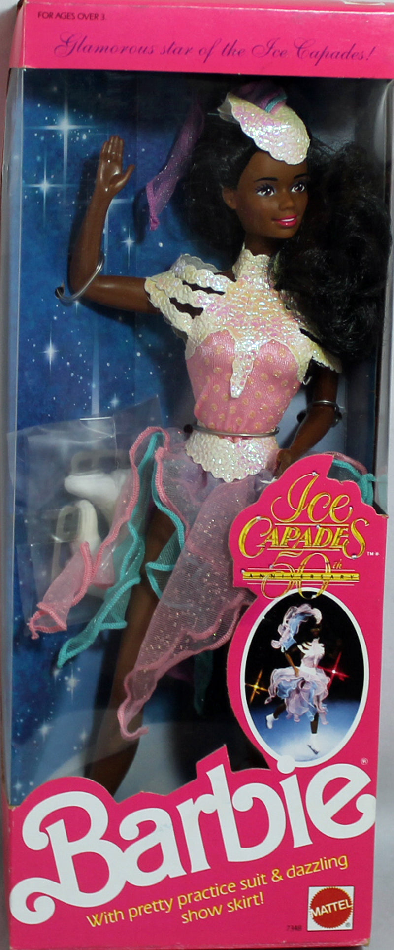 1989 Ice Capades Barbie (7348) - African American