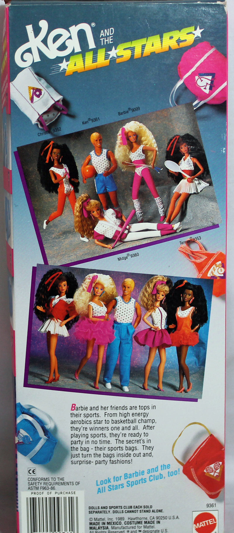 1989 Ken and the All Stars Barbie (9361)