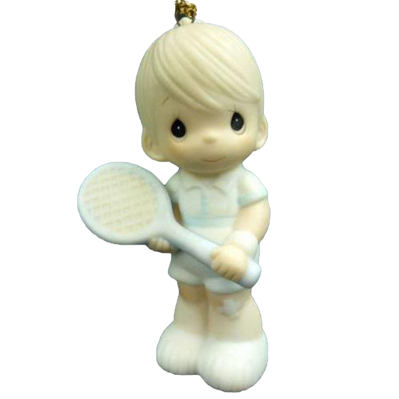 Precious Moments Ornament: 102431 Serve with a Smile | Boy