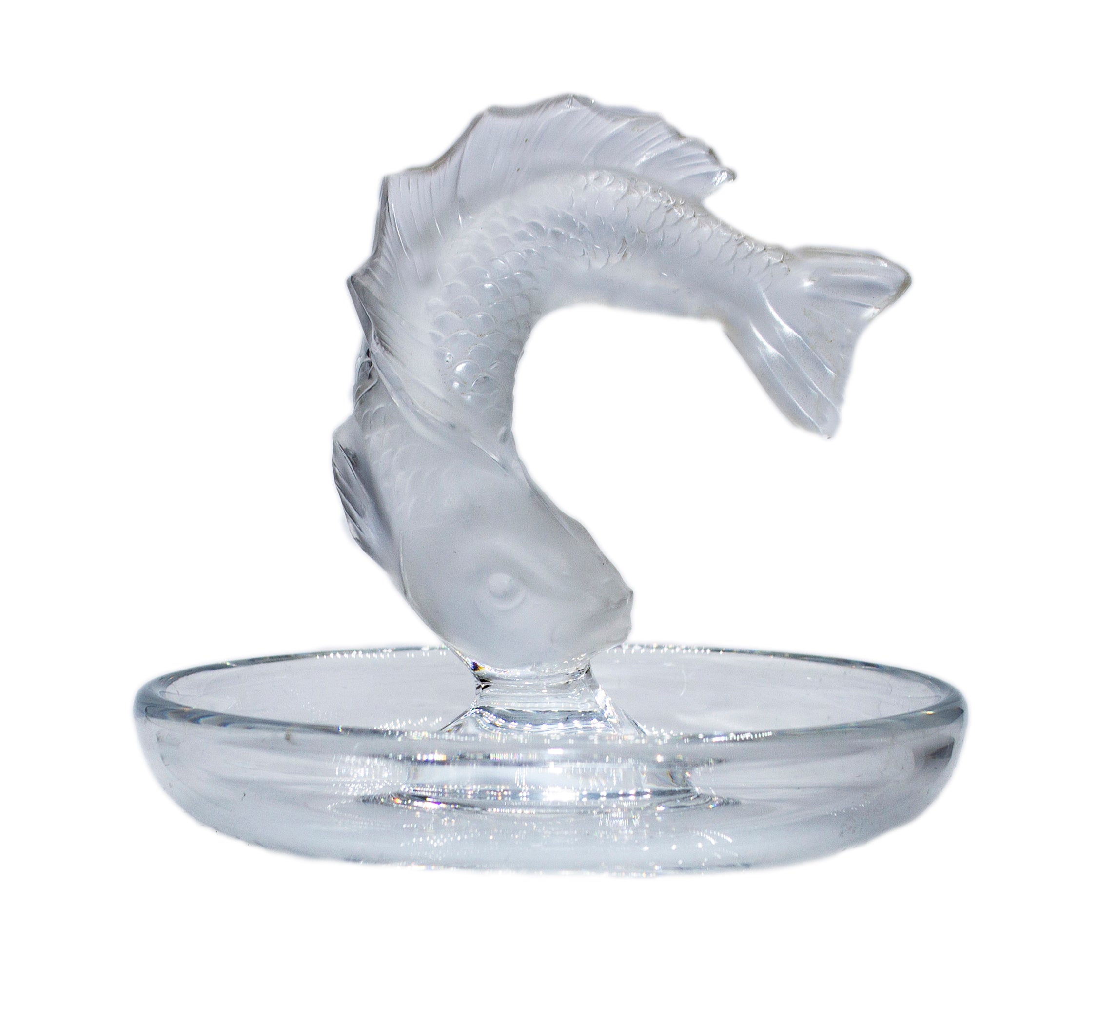 Lalique Pin Tray: 10717 Goujon Koi