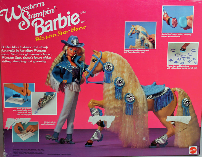 1993 Western Stampin' Barbie & Western Star Horse (11020)