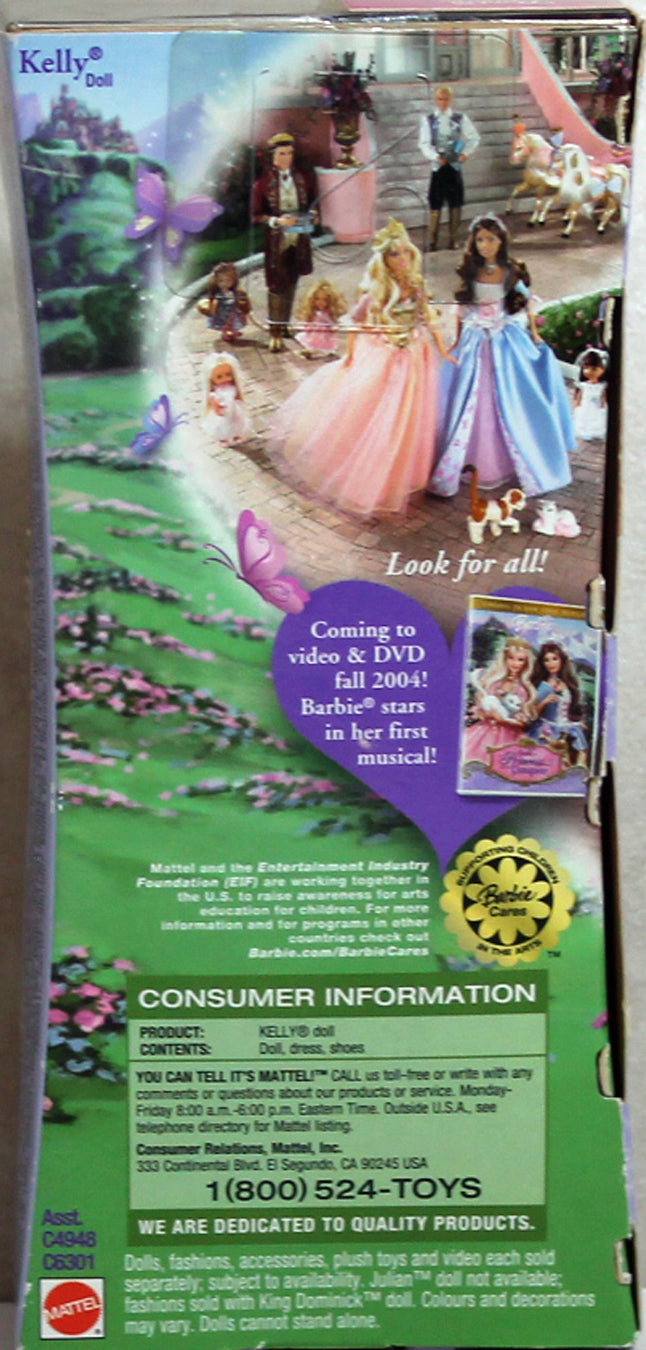 2004 Princess & the Pauper Kelly Barbie (C6301)