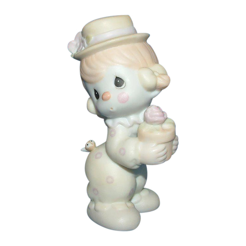 Precious Moments Figurine: 12238D Clowns: Holding a Flower Pot