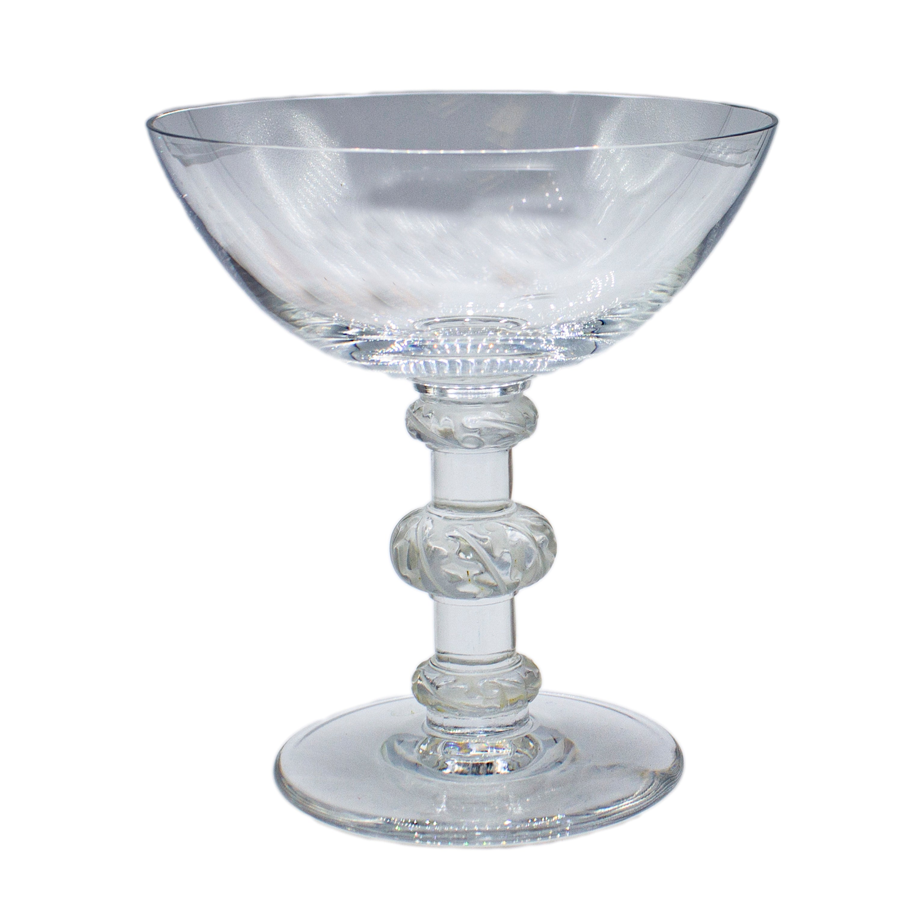 Lalique Stemware: Saint Hubert Tall Champagne Sherbet