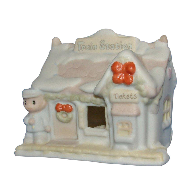 Precious Moments Figurine: 184101 Sugar Town Train Station