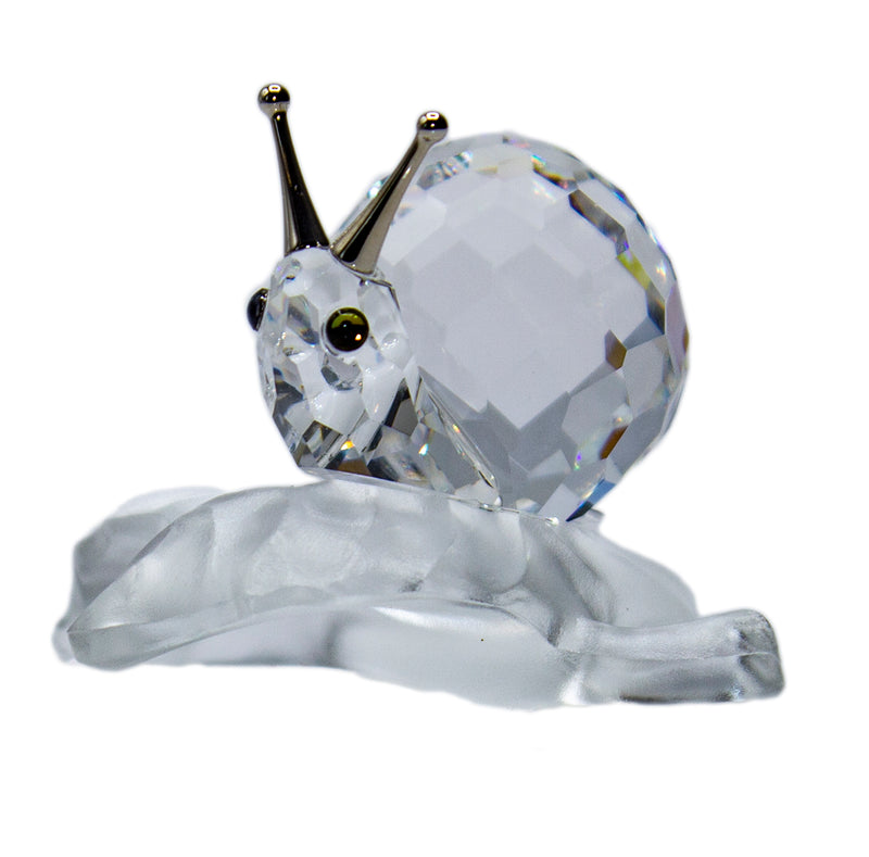 Swarovski Crystal: 196501 Snail on Vine Leaf