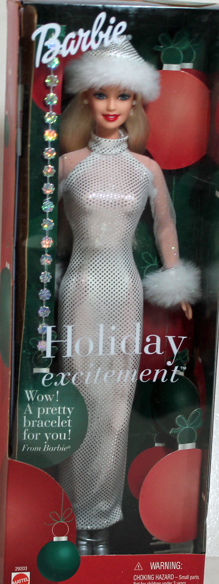 2001 Holiday Excitement Blonde Barbie (29203)