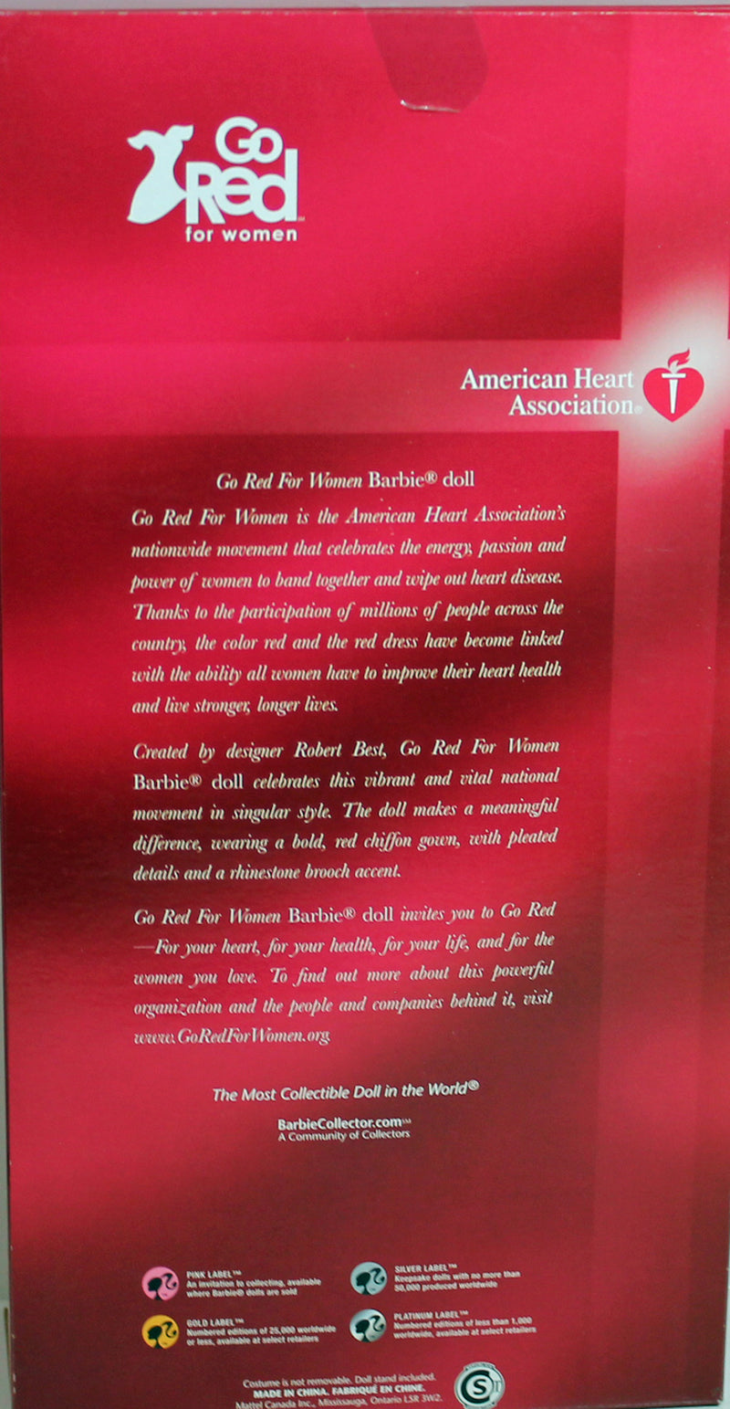 2007 American Heart Association Go Red Barbie (K7957)