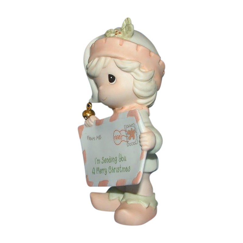 Precious Moments Figurine: 455601 I'm Sending You a Merry Christmas | Dated