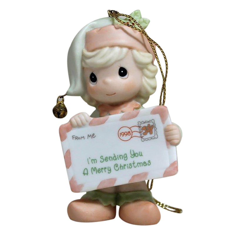 Precious Moments Ornament: 455628 I'm Sending You a Merry Christmas | Dated