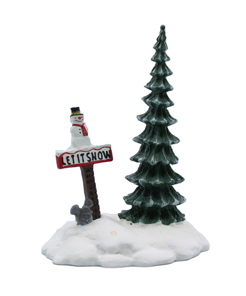 Department 56: 52594 Let it Snow Snowman Sign