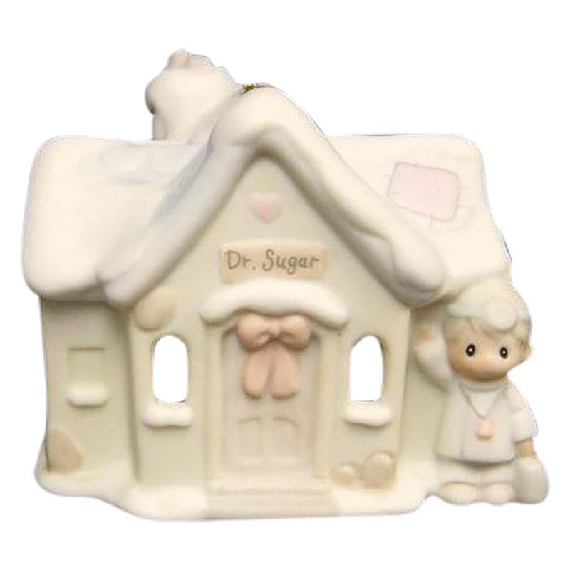 Precious Moments Ornament: 530441 Dr. Sugar's Office | Sugar Town