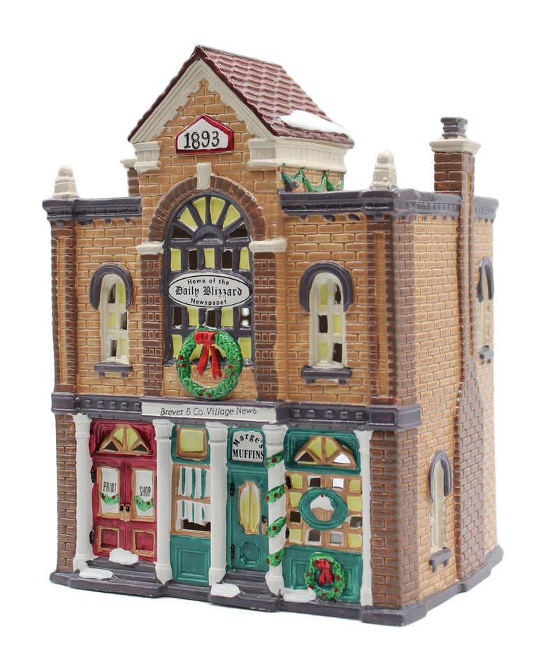 Department 56: 54259 Print Shop & Village News