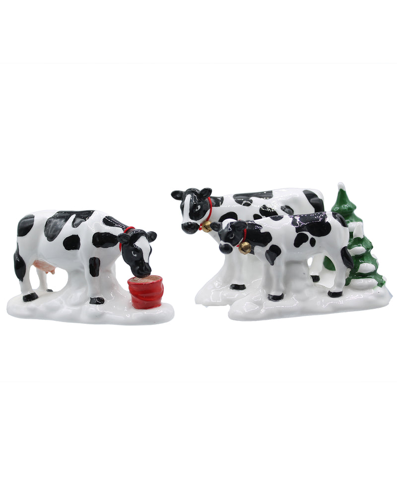 Department 56: 54550 A Herd of Holiday Heifers - Set of 3