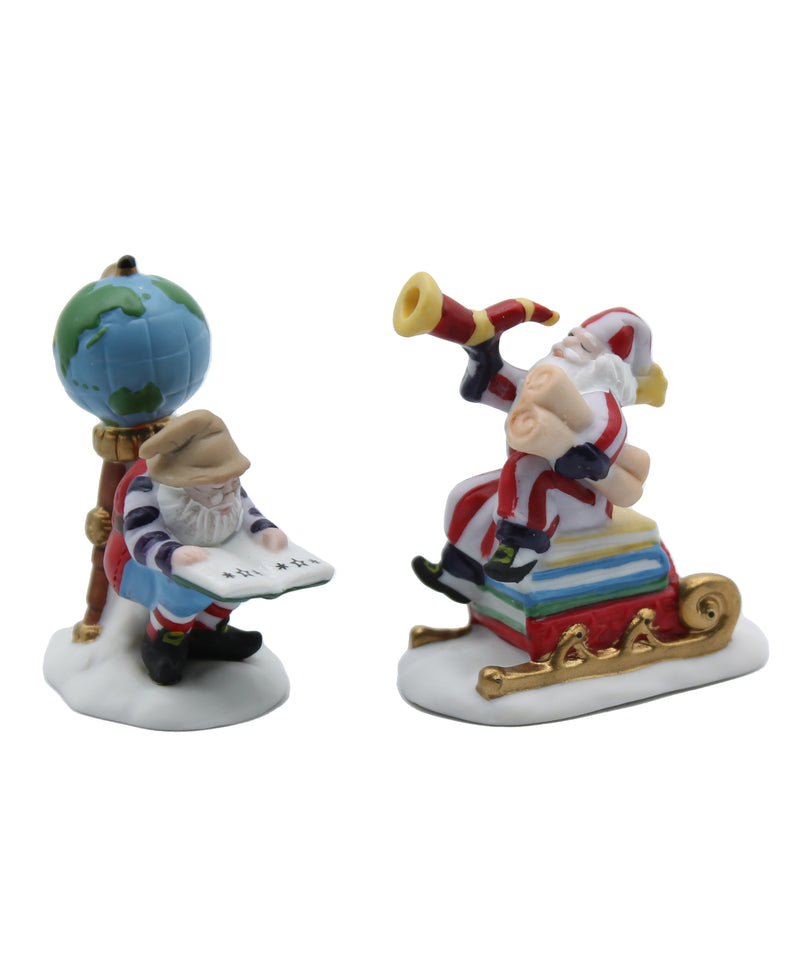 Department 56: 56364 Charting Santa's Course - Set of 2