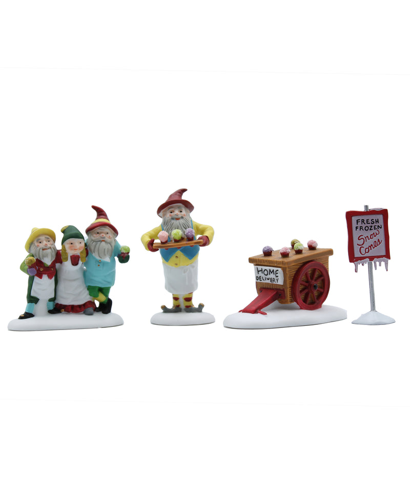 Department 56: 56375 Snow Cone Elves - Set of 4