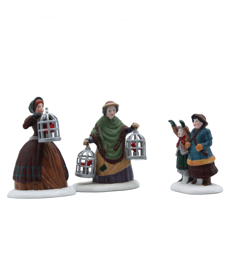 Department 56: 58033 The Bird Seller - Set of 3