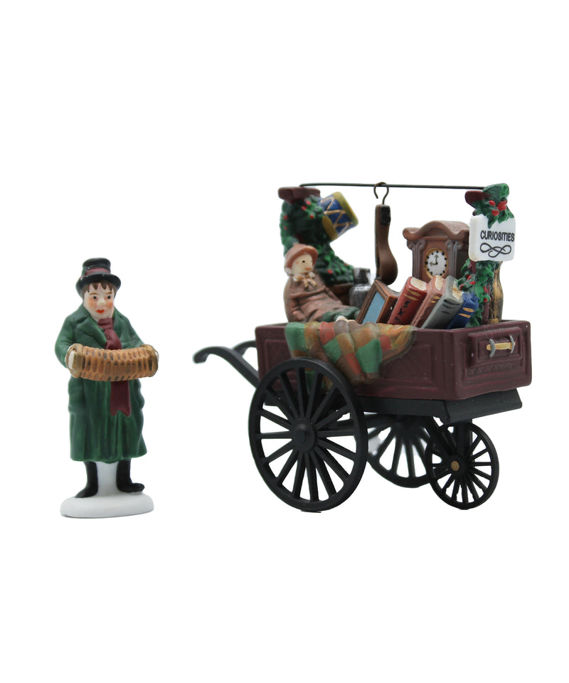 Department 56: 58270 Chelsea Market Curiosities Monger & Cart - Set of 2