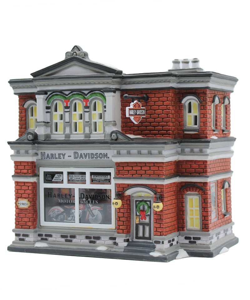 Department 56: 59202 Harley Davidson City Dealership