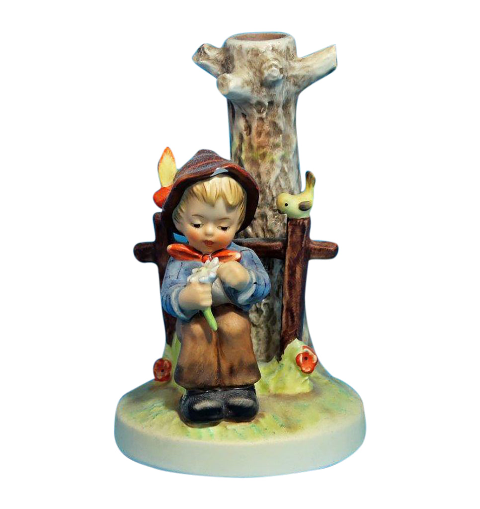 Hummel Candle Holder: She Loves Me She Loves Me Not - 678