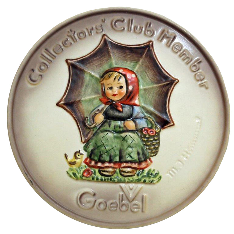 Hummel Figurine: 690, Smiling Through -  Collectors Club Plaque