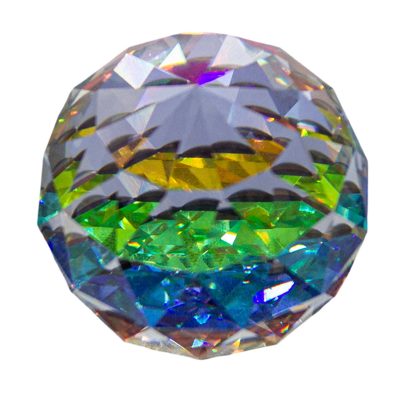 Swarovski Paperweight: 7404NR050087 Round Vitrail VM