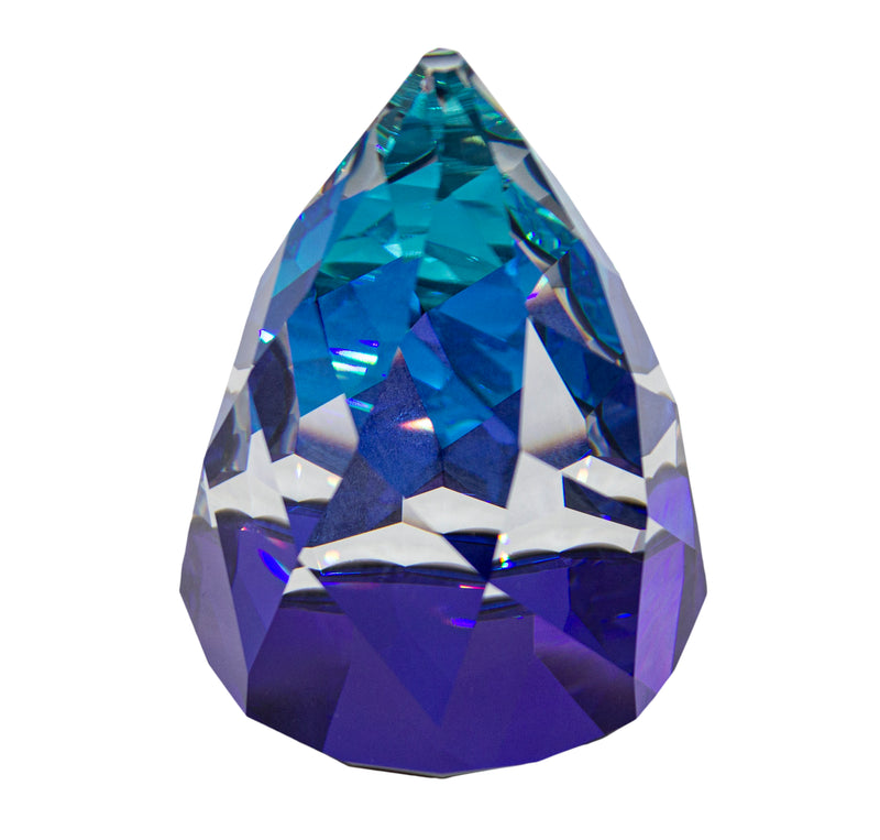 Swarovski Paperweight: 7452060000z Blue Cone - Rio Bermuda